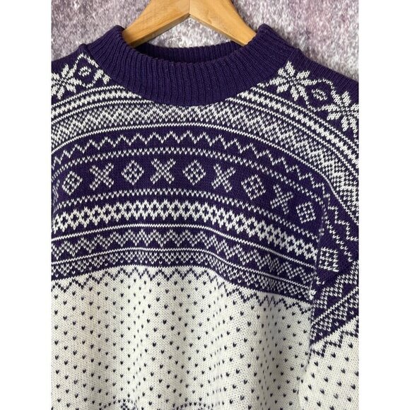Vintage American Pride Sweater Womens Medium Fair Isle Indie Nordic Retro Y2K US - Picture 2 of 11
